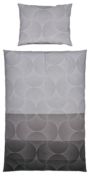 POVLEČENÍ, satén, antracitová, šedá, barvy stříbra, 140/200 cm Bugatti - Povlečení
