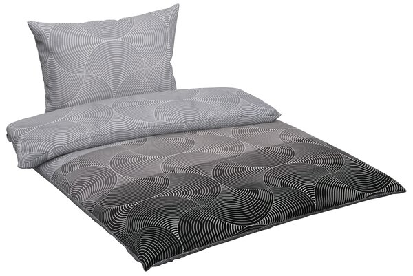 POVLEČENÍ, satén, antracitová, šedá, barvy stříbra, 140/200 cm Bugatti - Povlečení