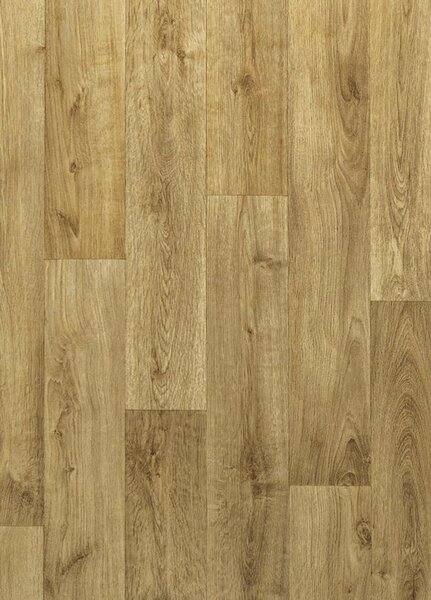 Breno PVC TRENDTEX Tavel 554 – hnědé dřevo, šíře 200 cm