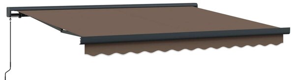 Stahovací markýza Taupe 300 x 250 cm Plátno a hliník