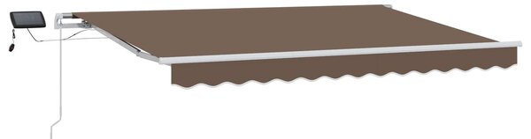 Stahovací markýza Taupe 350 x 250 cm Látka a hliník