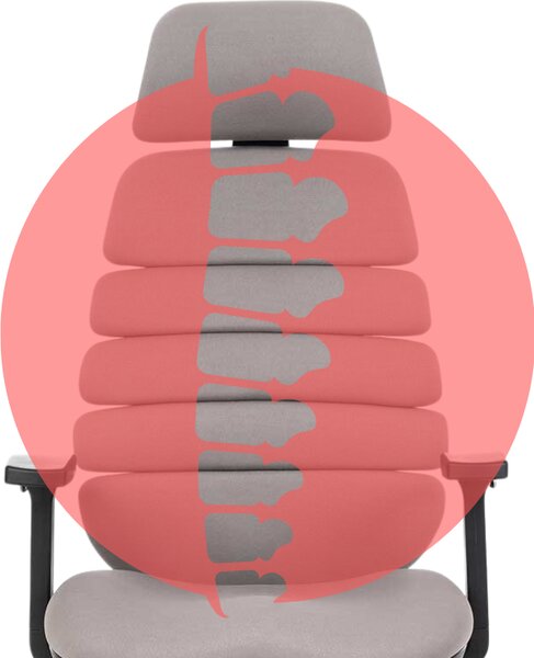 MERCURY kancelářská židle SPINE tmavě šedá s PDH