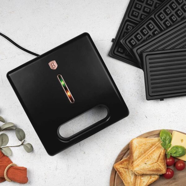 Sendvičovač 3 v 1 s odnímatelnými deskami Black Rose Collection