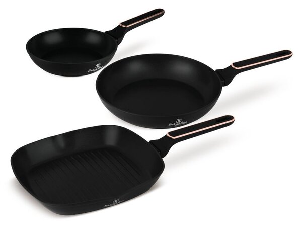 Sada pánví s titanovým povrchem 3 ks Black Rose Collection