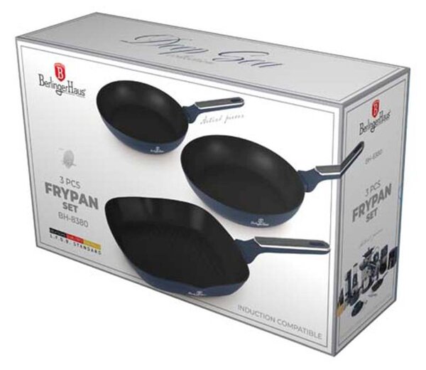 Sada pánví s titanovým povrchem 3 ks Deep Sea Collection