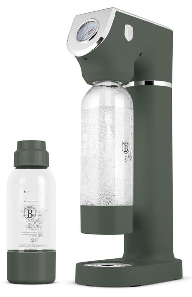 BERLINGERHAUS Výrobník sody SODABAR + bombička + 2 lahve Matte Green Collection BH-9785limo