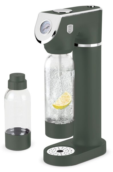 BERLINGERHAUS Výrobník sody SODABAR + bombička + 2 lahve Matte Green Collection BH-9785limo