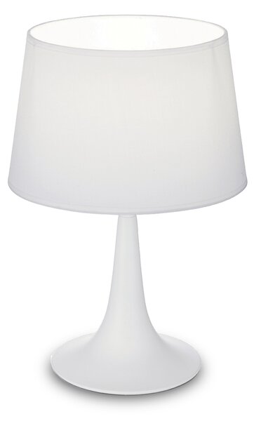Stolní lampa Ideal lux 110530 LONDON TL1 SMALL BIANCO 1xE27 60W