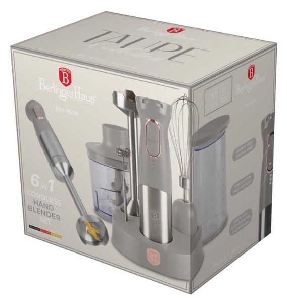 Tyčový mixér akumulátorový 200W Taupe Collection