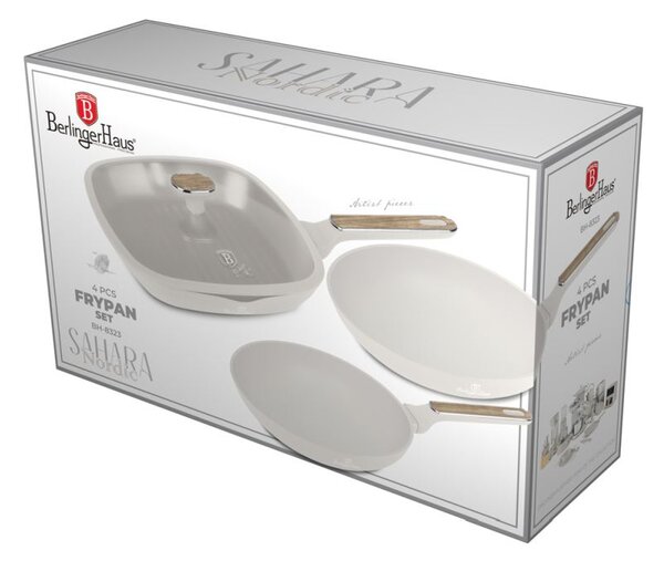 Sada pánví s titanovým povrchem 4 ks Sahara Nordic Collection