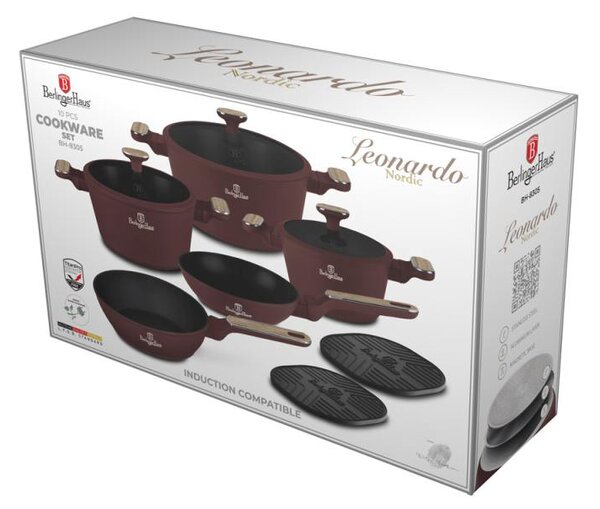 Sada nádobí s titanovým povrchem 10 ks Leonardo Nordic Collection