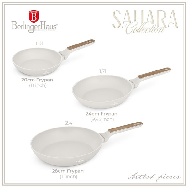 Sada pánví s titanovým povrchem 3 ks Sahara Nordic Collection