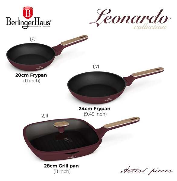 Sada pánví s titanovým povrchem 4 ks Leonardo Nordic Collection