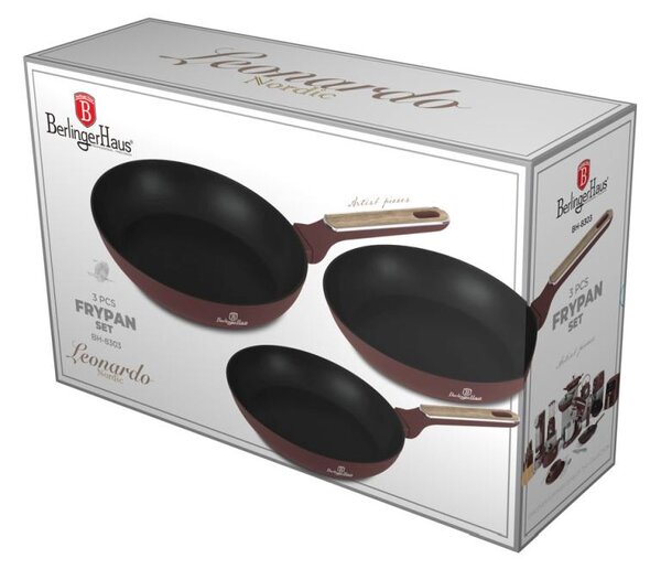 Sada pánví s titanovým povrchem 3 ks Leonardo Nordic Collection
