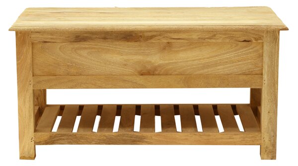 Rustikální konferenční stolek z masivu mango 90x45x60