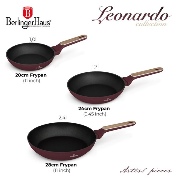 Sada pánví s titanovým povrchem 3 ks Leonardo Nordic Collection