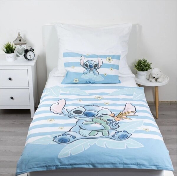 Jerry Fabrics Povlečení do postýlky Lilo and Stitch Tropical Hugs 100x135, 40x60 cm