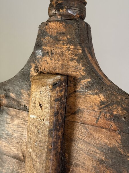 Masivní vyřezávané zrcadlo z Jávy 160×100 cm – historický originál, ruční práce