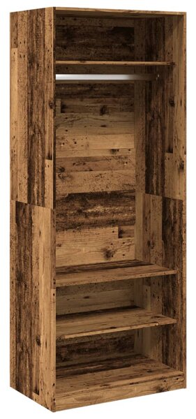 Šatní skříň old wood 80 x 50 x 200 cm kompozitní dřevo 3307700