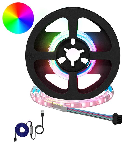 LED pás 12 pcs Černá a průhledná 250 mm Měď a plast