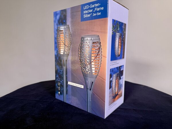 59 cm LED zahradní lampičky s efektem plamene – sada 2 ks, pochodně, lucerny i závěsné světlo