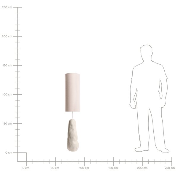 Stojací lampa SELB Keramika Světle béžová