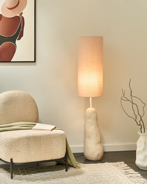 Stojací lampa SELB Keramika Světle béžová