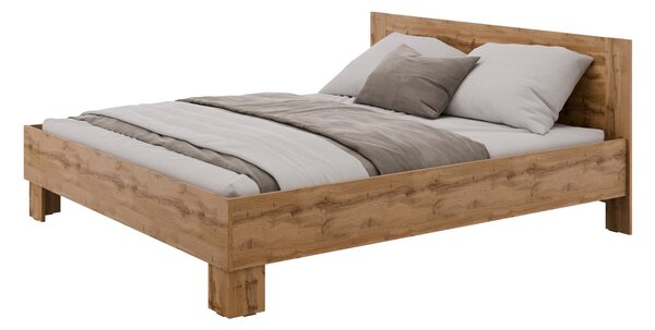 Postel s vyšším čelem NEJBY BARNABA PREMIUM 180x200 cm, dub wotan