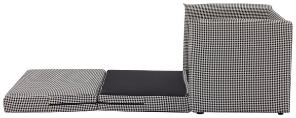 ROZKLÁDACÍ POHOVKA, textil, černá, bílá MID.YOU - Rozkládací pohovky, Online Only