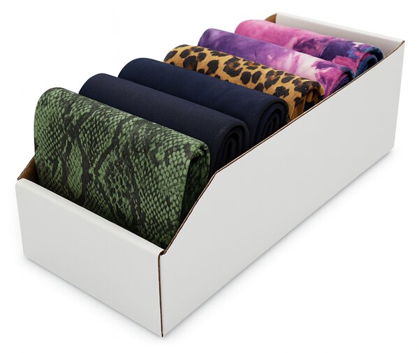 KARTON PAK Úložné boxy na oblečení, organizéry do skříně BÍLÝ KARTON 20 x 47 cm