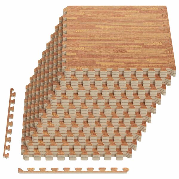 Rohož pod bazén 40 pcs dřevo 14,4 m² EVA pěna