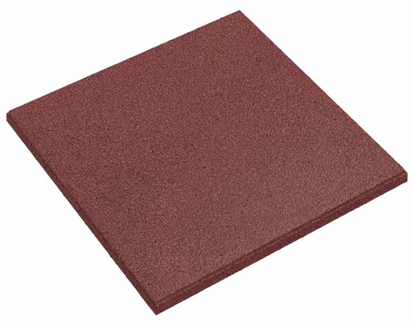 Dlaždice pro ochranu před pádem 12 pcs Červená 50 x 50 cm Guma