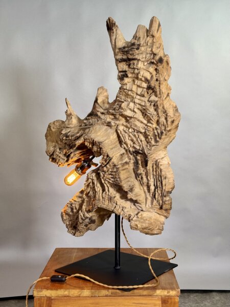 Lampa z teakového kořenového dřeva 98 cm z Jávy