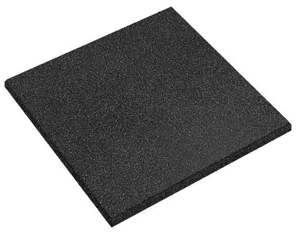 Dlaždice pro ochranu před pádem 12 pcs Černá 50 x 50 cm Guma