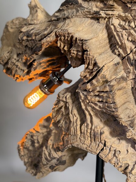 Lampa z teakového kořenového dřeva 98 cm z Jávy