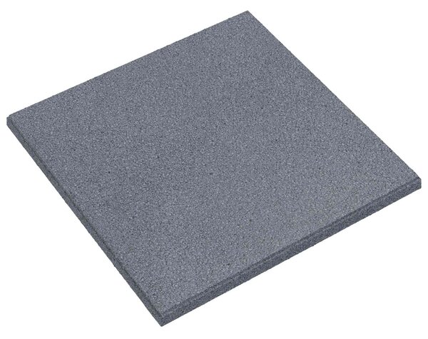 Dlaždice pro ochranu před pádem 12 pcs Šedá 50 x 50 cm Guma