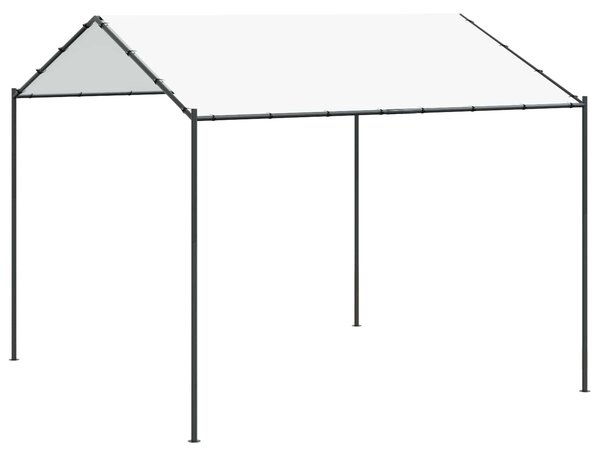 Altán 4 x 4 x 2,6 m Bílý Ocel a polyester 180 gsm