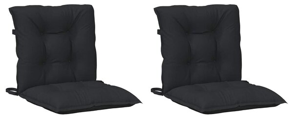 Sada polštářů na nízké křeslo 2 pcs Melange černá