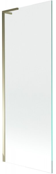 Mexen Next L, 1-křídlová vanová zástěna 70 x 150 cm, 6mm čiré sklo, zlatý lesklý profil, 895-070-000-03-00-50