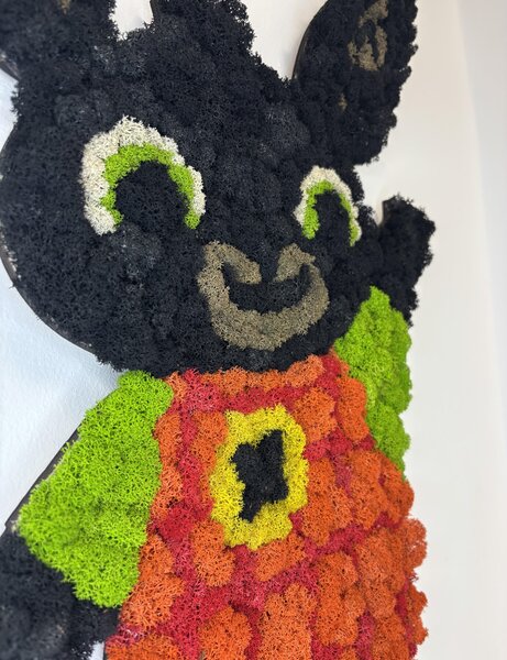 Mechový obraz - Zajo JAJO Velikost: 40cm x 29cm