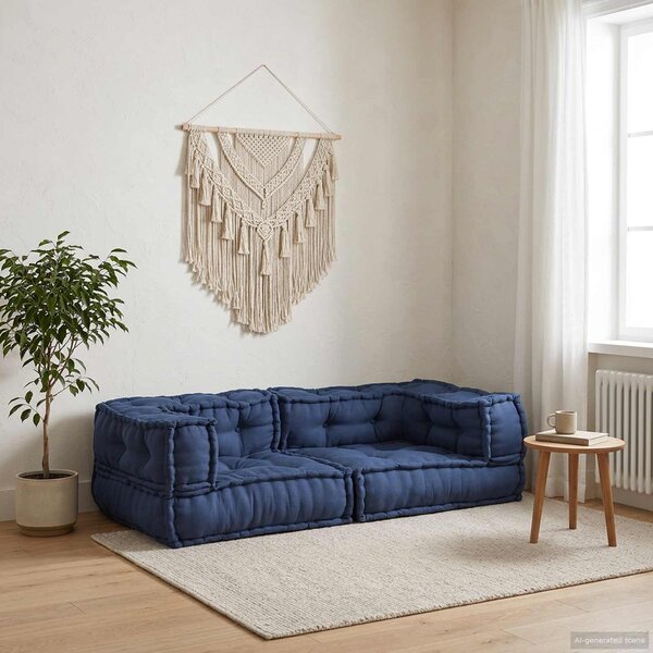 Modulová pohovka 3 pcs Indigo 140 x 70 x 36 cm Textil