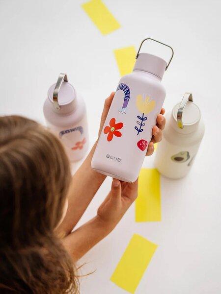 Lehká nerezová lahev EQUA Timeless Flower Power 600 ml