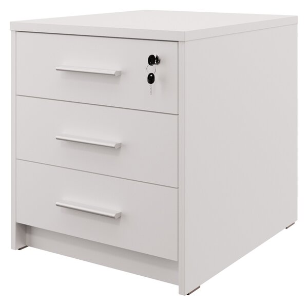 Uzamykatelná komoda pod tiskárnu NEJBY GIANNI, hloubka 60 cm, bílá