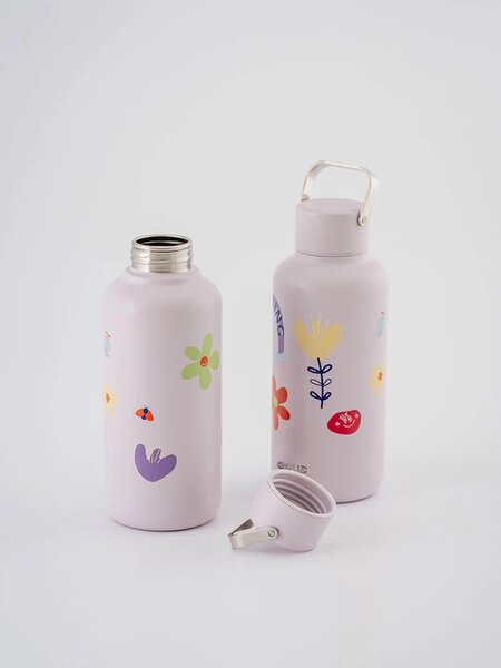 Lehká nerezová lahev EQUA Timeless Flower Power 600 ml