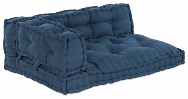 Polstrovaný pohovkový polštář 3 pcs Indigo 120 x 80 x 38 cm