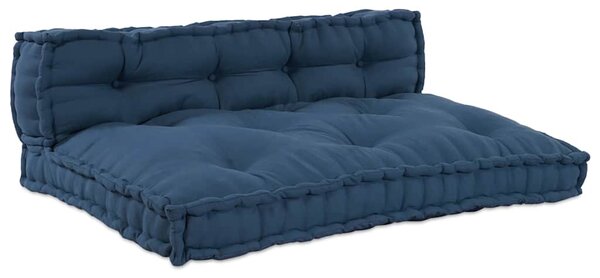 Polstrovaný pohovkový polštář 2 pcs Indigo 120 x 80 x 38 cm