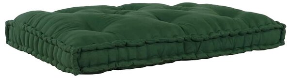 Polstrovaný pohovkový polštář Zelená 120 x 80 x 12 cm Textil