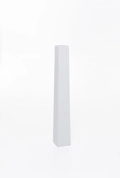 Elegantní váza OBELISK, sklolaminát, výška 80 cm, bílá