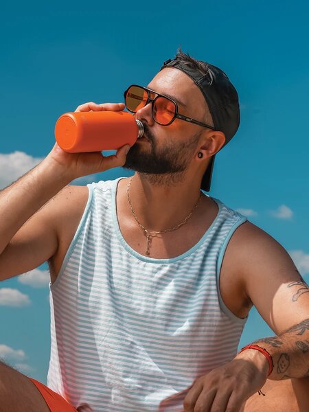Lehká nerezová lahev EQUA Timeless Aperol 600 ml