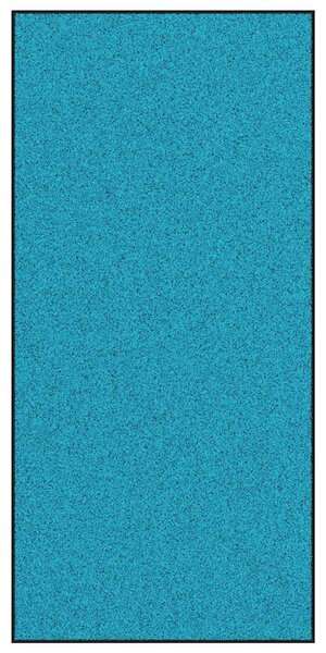 Rohož Jiný Cyan a Černá 120 x 250 cm Polyamid a PVC